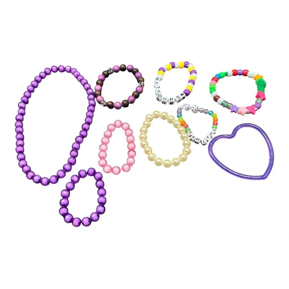 Colorful Kids Beaded Bracelet Set